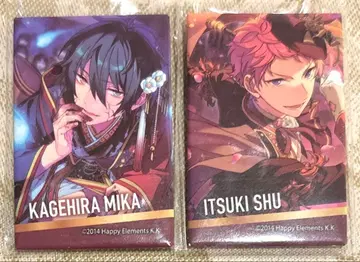 앙스타 스퀘어 캔뱃지 아츠키 슈 카게히라 미카 Valkyrie