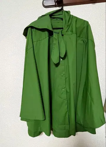 시빌라 Sybilla 미사용 자수 판초 그린 봄에 딱 맞음