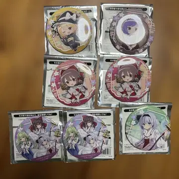 동방project 럭키 캔뱃지 복권 세트 8개