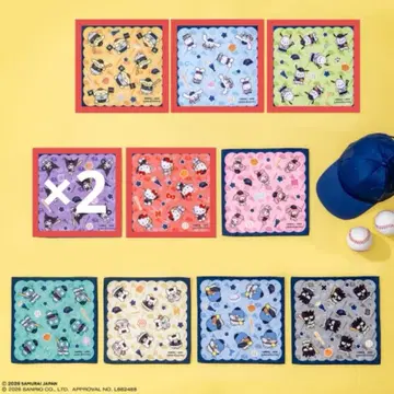 다이토 복권 산리오 x 사무라이 재팬 E상 핸드 타월 6개 세트