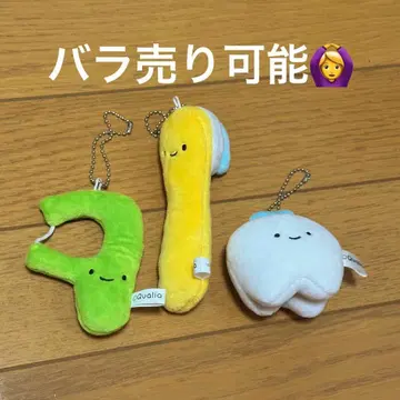 닛코리-노 양치 봉제 인형 세트 치실 칫솔 치약 가챠