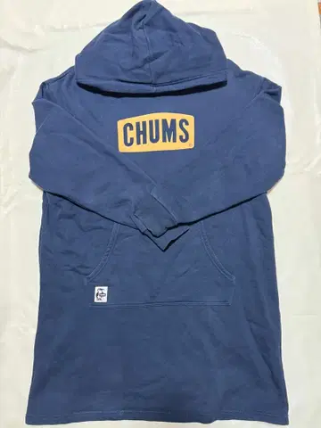 참스 로고 롱 후드티