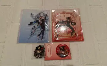 원신 신학 호두 아크릴 스탠드 스마트폰 스탠드 러버 키링 캔뱃지