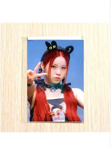 nmixx 규진 친필 사인 폴라로이드