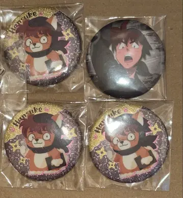 닌타마 란타로 동물 포즈 글리터 배지 컬렉션 도이 한스케