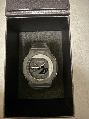 G-SHOCK 디지털 아날로그 콤비네이션 블랙 GA-2100