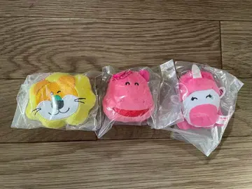 타베코 동물 THE MOVIE 페이스 마스코트 3종 세트