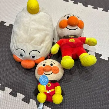 호빵맨 봉제 인형 세트 중형 캔디 포함