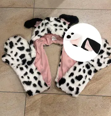 101마리 강아지 달마시안 머플러 팬캡 패치 부착 세트
