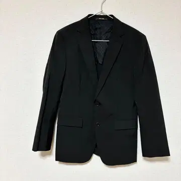 COMME CA MEN 고품질 테일러드 자켓 스트라이프 패턴 블랙