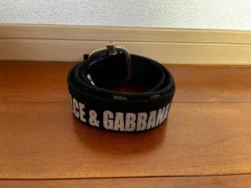 D&G 로고 블랙 벨트