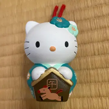 (레어)헬로키티 십이지신 말띠 흙종 인형 나리타산 행운의 물건 장식품