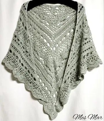 손뜨개질 삼각형 숄 142 스톨 발레 머플러 무릎담요 핸드메이드