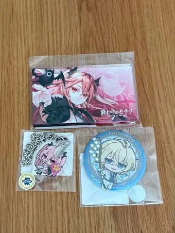 종말의 세라프 쿠루루 미카엘라 아크릴 블록 캔뱃지