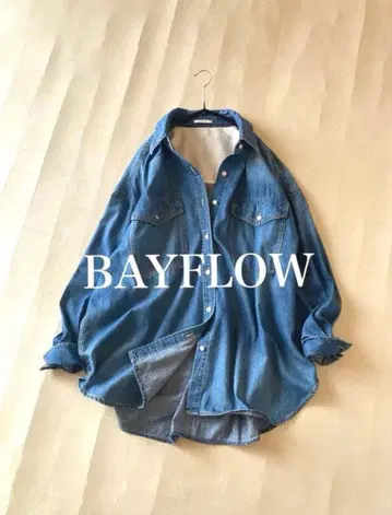 베이플로우 BAYFLOW 활용도 높은 더블 포켓 루즈핏 데님 셔츠