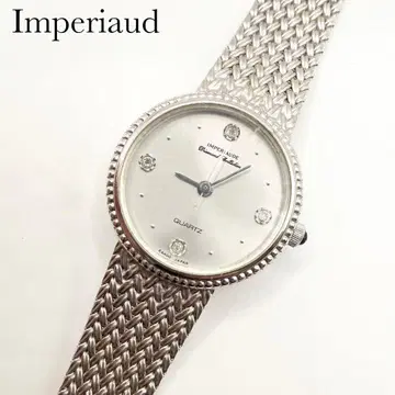 임페리아우드 다이아몬드 컬렉션 일본제 손목시계 실버 작동품