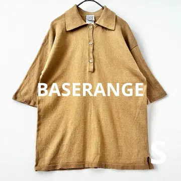 베이스레인지 baserange 니트 폴로 면 코튼 베이지