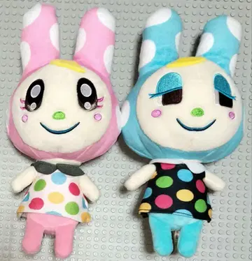 동물의 숲 봉제 인형 마스코트 크리스틴 & 프랑수아