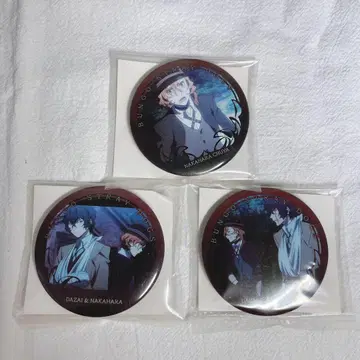 문호 스트레이독스 캔뱃지 다자이 오사무 나카하라 츄야 쌍흑