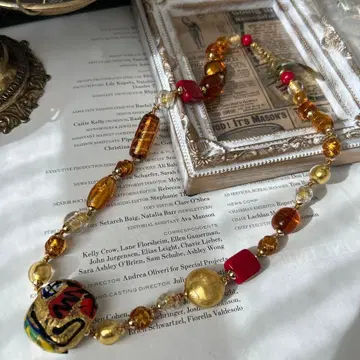 이탈리아제 베네치아 유리 목걸이 915