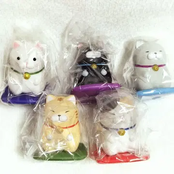 히게 만주 오자부에 정좌 피규어 2 컴플리트 마스코트