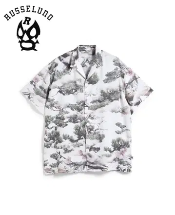 [새상품] Russeluno 일본풍 패턴 카모 루즈 셔츠 사이즈 5