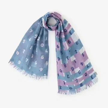 SOU SOU 면린넨 목도리 SO-SU-U와 태란격자