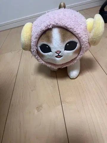 양 귀 달린 고양이 봉제 인형