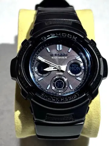 CASIO G-SHOCK AWG-M100A-1AJF 블랙 블루 손목시계