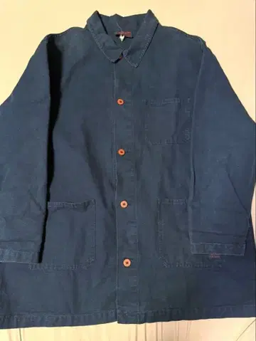 CAPTAIN CORSIARE 네이비 커버올 워크 자켓