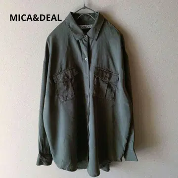 MICA&DEAL 마이카앤딜 블라우스 루즈핏 밀리터리 드레이프감