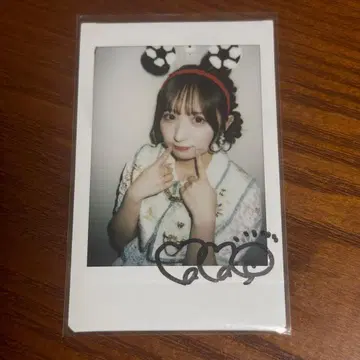오가와 나나코 친필 사인 폴라로이드