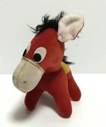 말 봉제 인형 쇼와 레트로 애니멀 동물