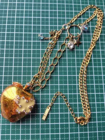 ANNA SUI 사과 목걸이 골드 애플