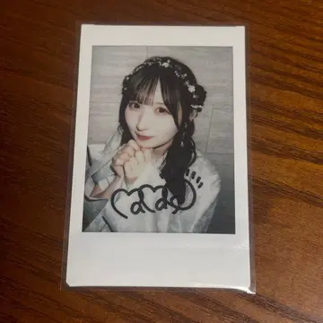 오가와 나나코 친필 사인 폴라로이드