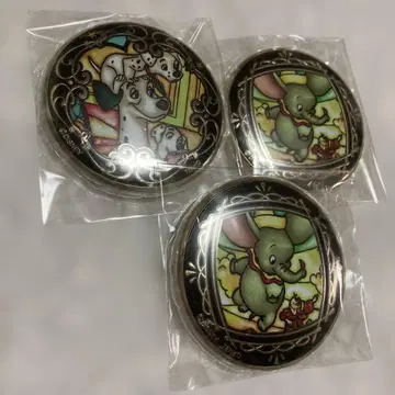 디즈니 금 배지 멀티 3 덤보 101마리 강아지