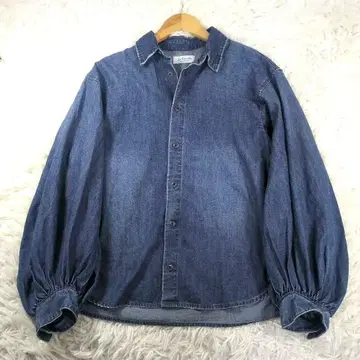 SLOBE IENA LE DENIM 볼륨 슬리브 데님 셔츠 F