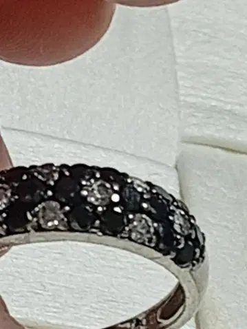 플라티나 900 블랙 다이아, 다이아몬드 1캐럿 파르페 반지 11호