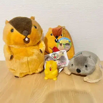 마모트의 모토토 봉제 인형 마스코트 퍼펫 4점 세트