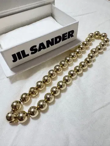 JIL SANDER 골드 스피어 목걸이