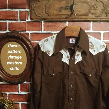 flower pattern vintage western shits