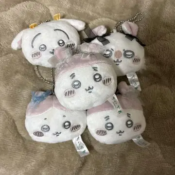 치이카와 (먼작귀) 봉제 인형 키링 5개 세트