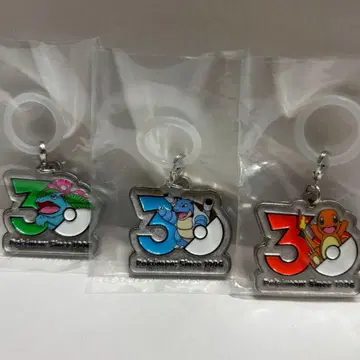 [ 3종 세트 ] 포켓몬 30주년 메탈 참