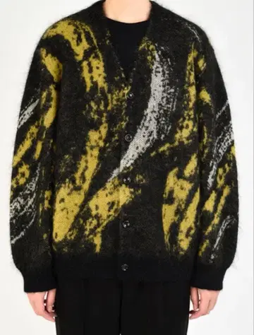 LAD MUSICIAN 바나나 패턴 모헤어 니트