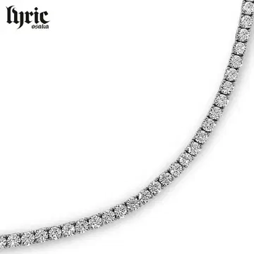 테니스 목걸이 5mm 45cm 실버 테니스 체인 블링블링 CZ