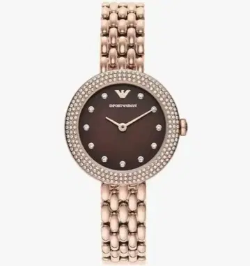 Emporio Armani 니바인 로즈 골드 톤 스테인리스 스틸 워치