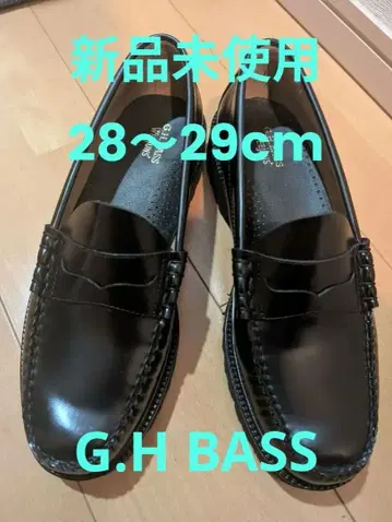 미사용 새상품 G.H. Bass 버스 로퍼 코인 로퍼 블랙
