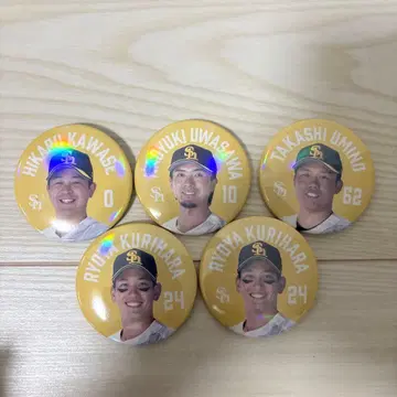 소프트뱅크 호크스 오로라 캔 배지