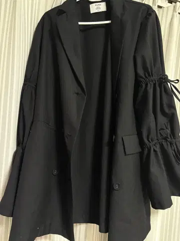 jouetie 슬리브 리본 자켓 미니 원피스 블랙 벨트 포함