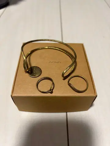 aoao 뱅글 반지 놋쇠